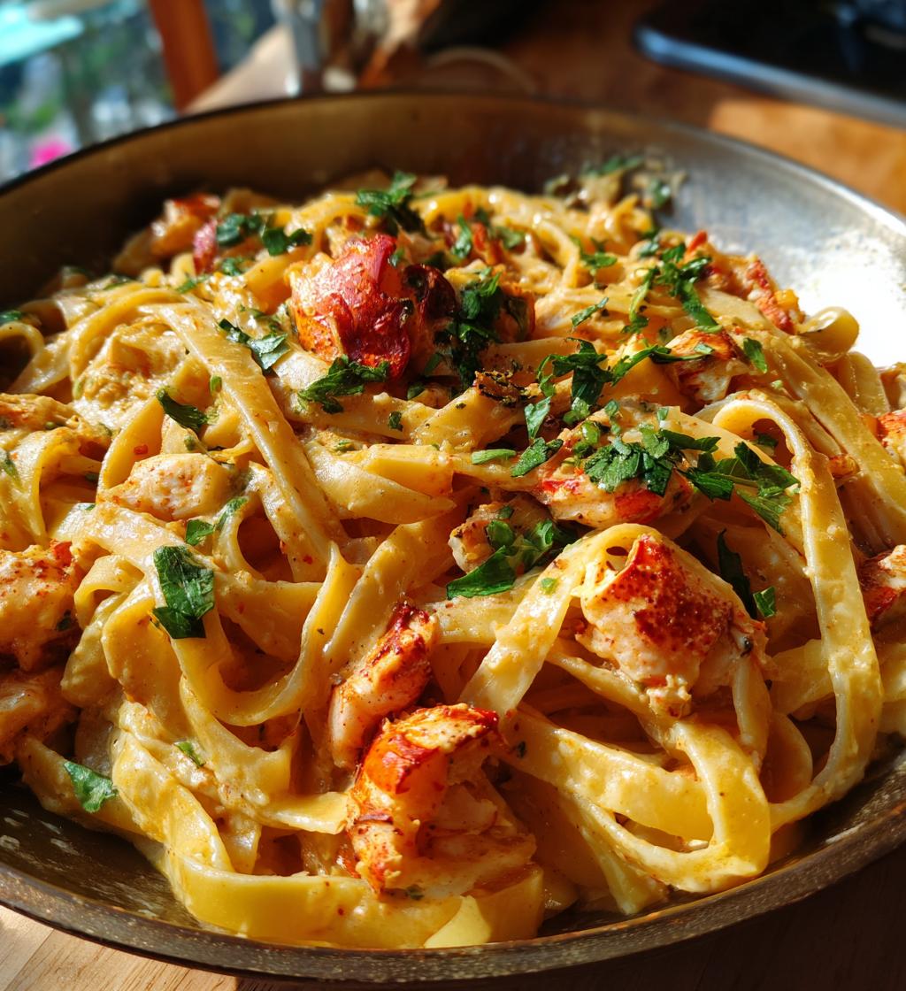 lobster fettucine recipe