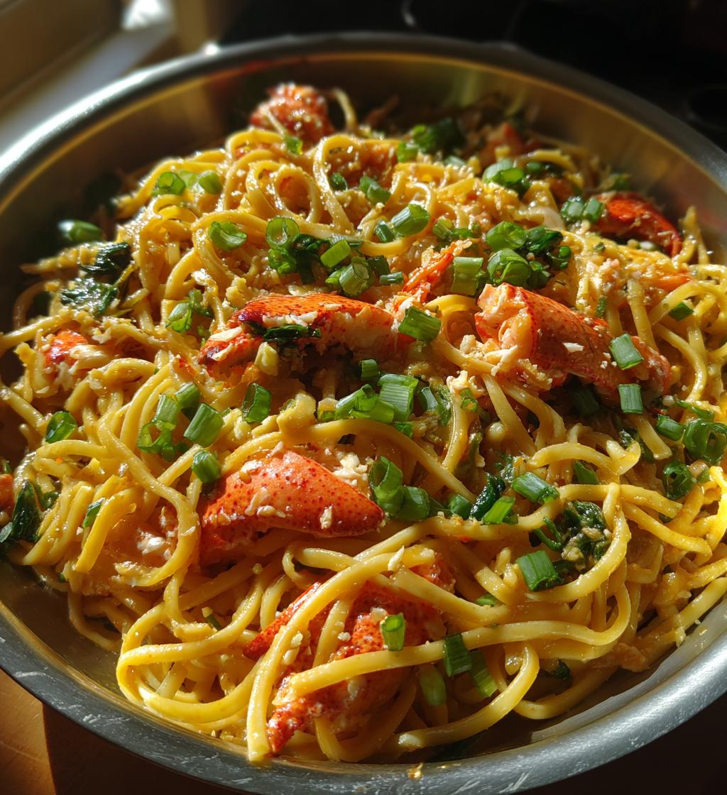 lobster garlic noodles
