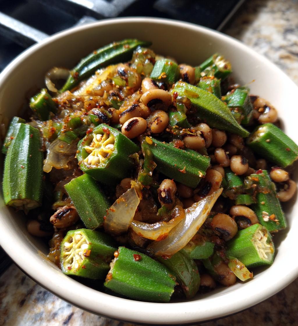 okra black eyed peas