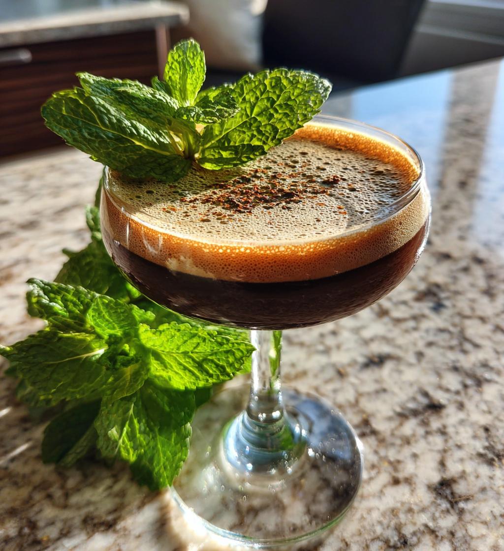 peppermint espresso martini