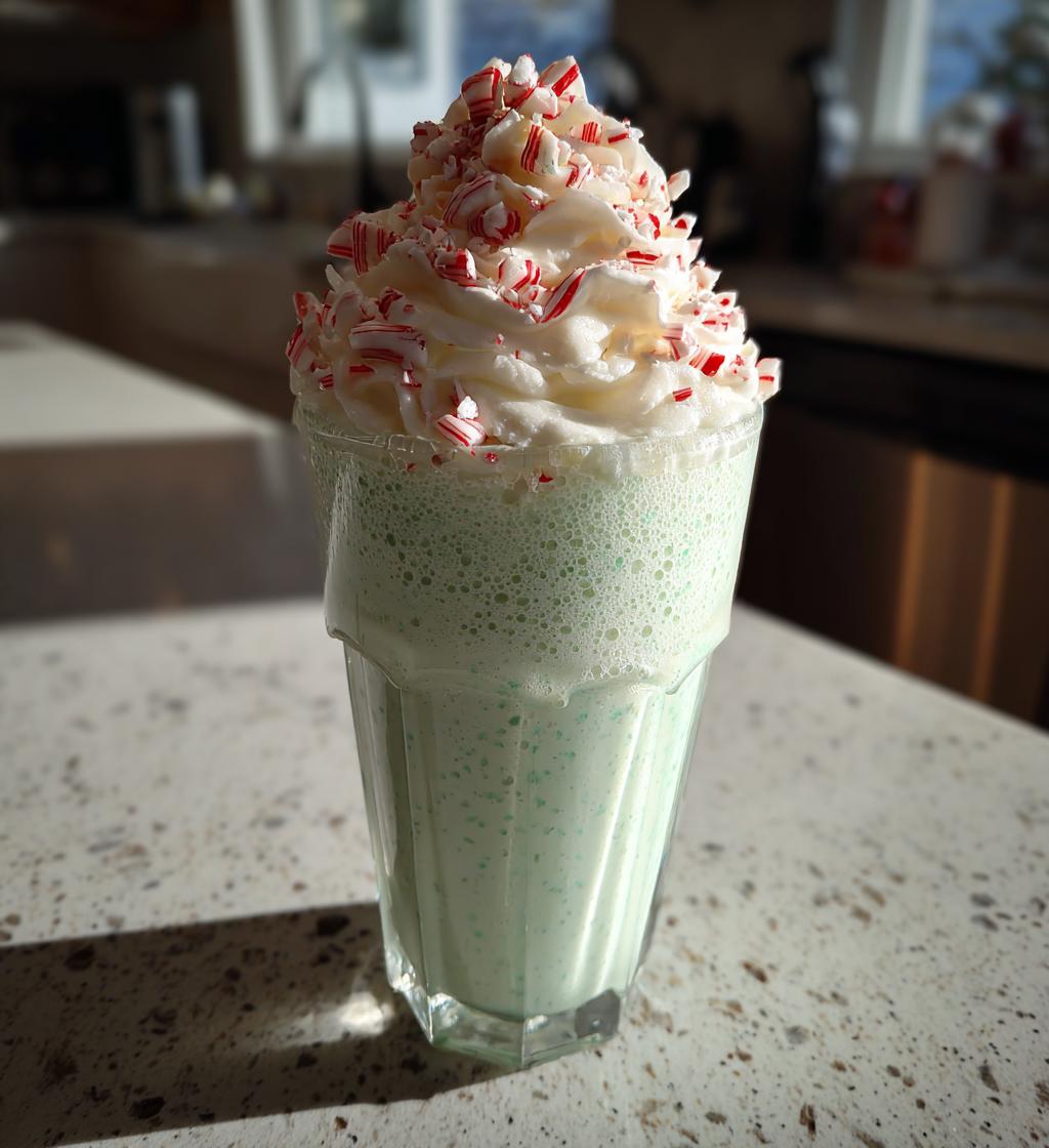 peppermint milkshake
