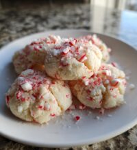 peppermint shortbread cookies