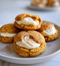 pumpkin cheesecake thumbprint cookies