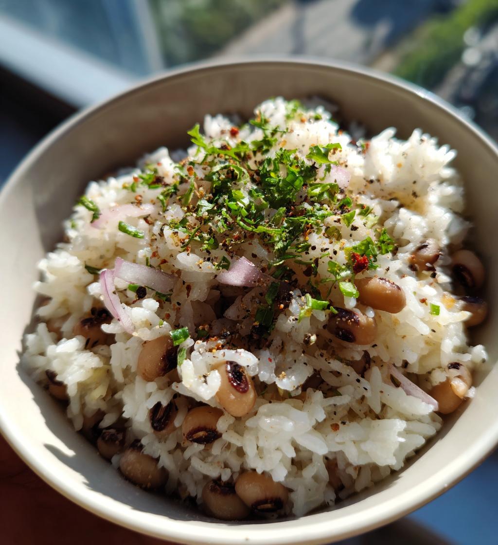 rice and black eyed peas recipe