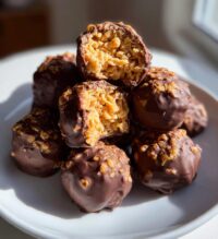 rice krispie buckeyes peanut butter balls