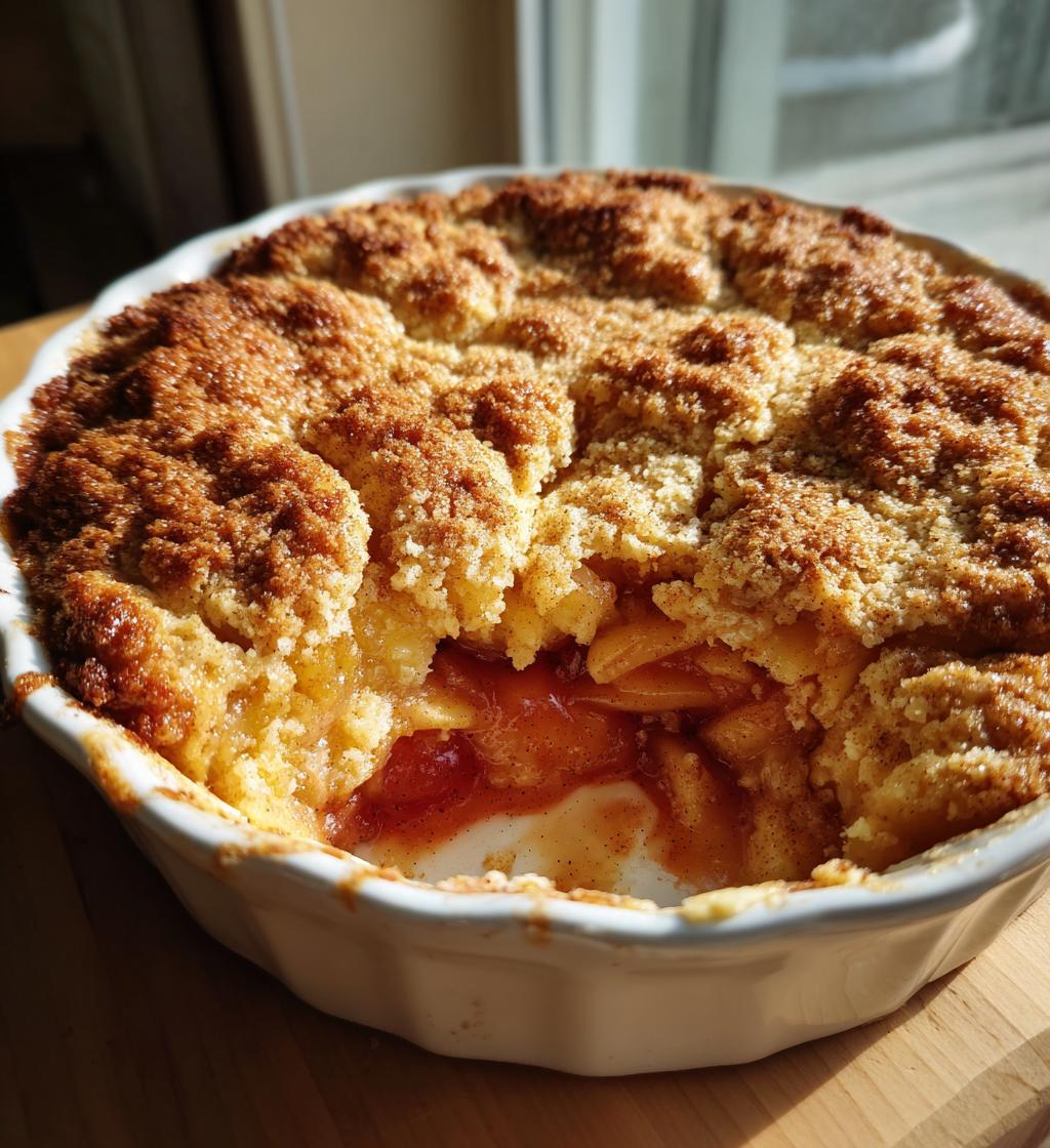 snickerdoodle apple cobbler