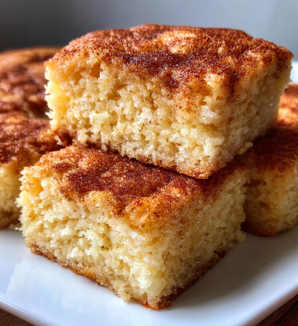 snickerdoodle bars recipe