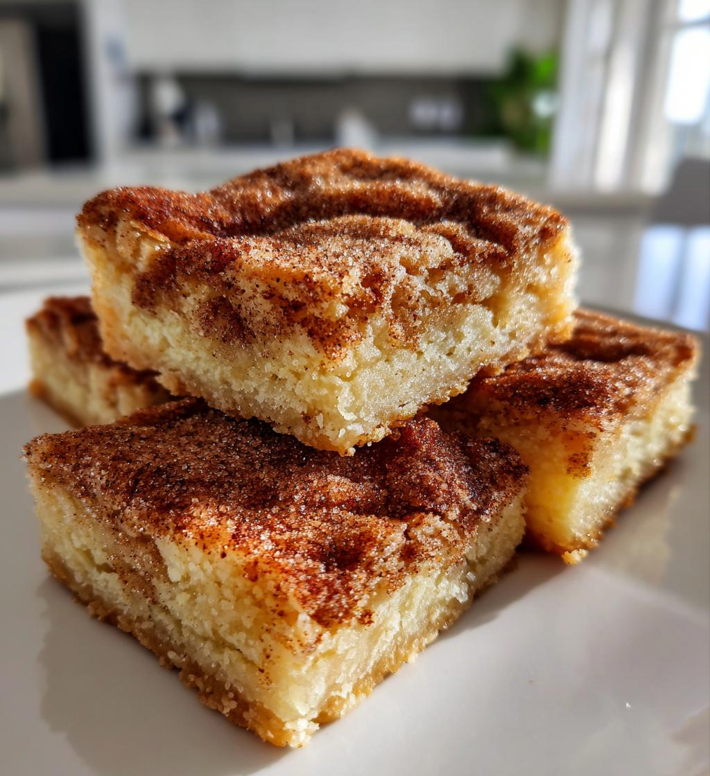 snickerdoodle blondie bars