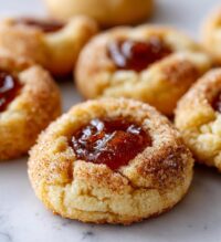 snickerdoodle thumbprint cookies